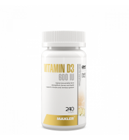 Vitamin D3 600 iu 240 caps Maxler